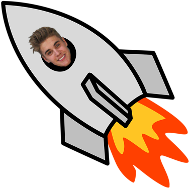 Time To Rocket Justin Bieber To The Moon - Rocket Png (400x400)