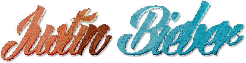 Justin Bieber == Texto Png By Darcys-resources - Calligraphy (851x315)