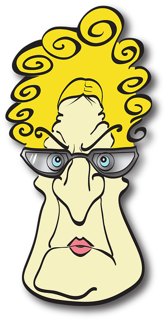 Old, Lady, Woman, Angry, Cartoon, Glasses, Glass - Funny Adult Pics And Sayings (334x640)