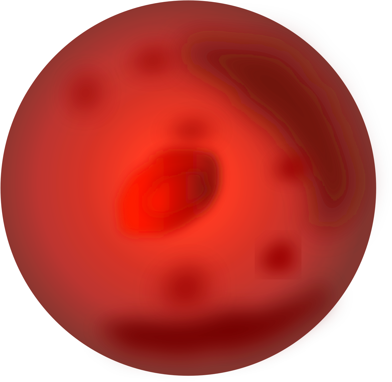 Planet Mars, Planeta Marte - Airplane Vector (1697x2400)