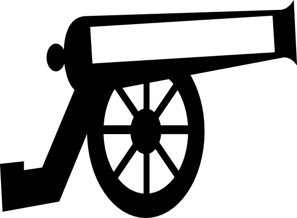Cannon Clipart - Canon Clip Art (600x442)