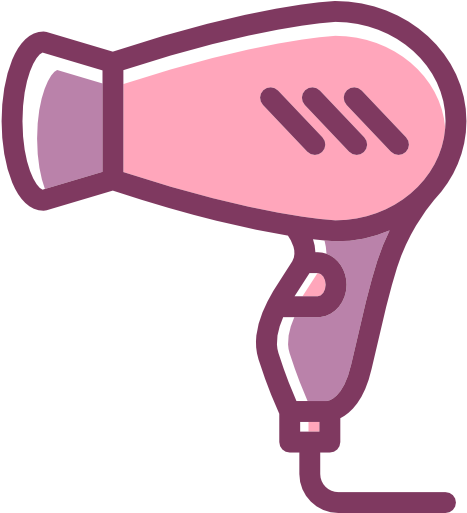 Hair Dryer Free Icon - Hair Dryer Vector Png (512x512)