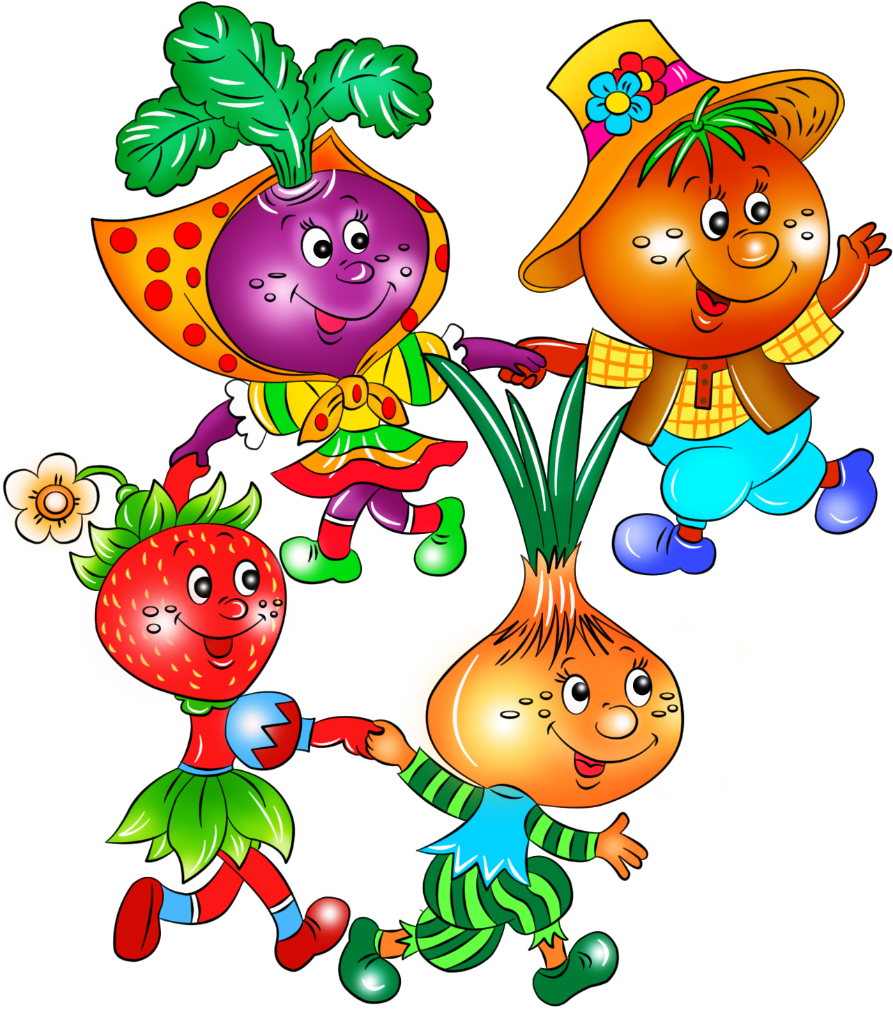 Clip Art - 卡通 蔬菜 (1292x1461)