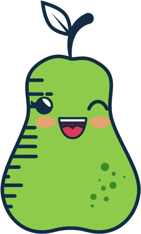Pear Cartoon Smiley Fruit - Fruit (550x550)