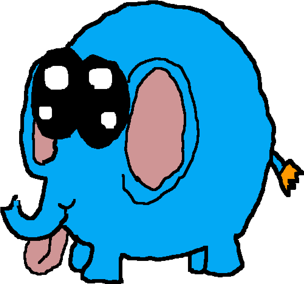 Derpy Elephant - Desenho (1000x1000)