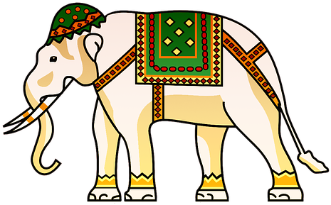 Elephant, Indian, Animal, Design - Indian Elephant Transparent Background (496x340)