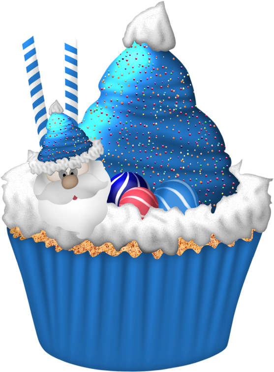 Cupcakes - Winter Cupcake Clipart (620x800)