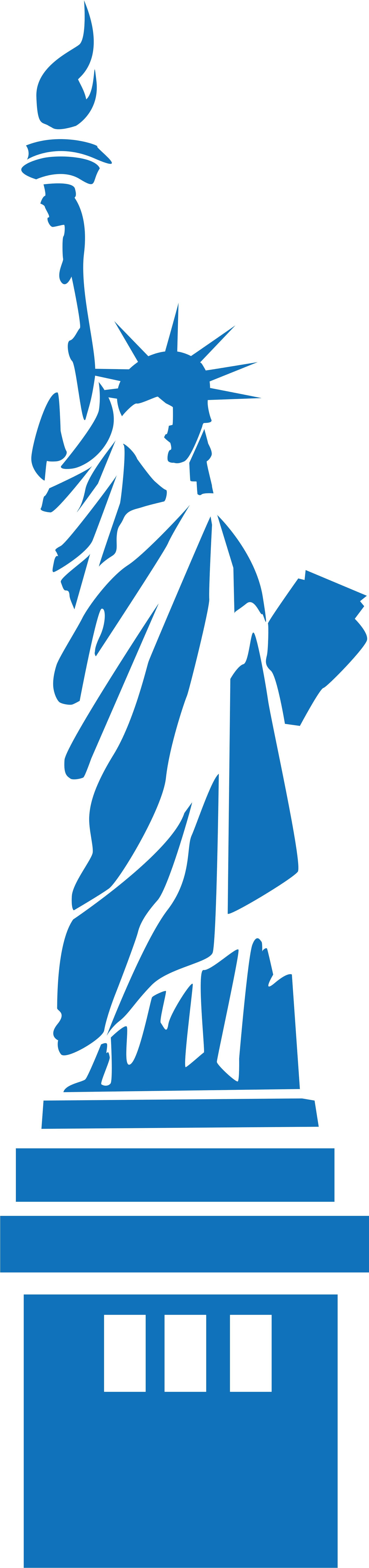 Related Coloring Pages - Statue Of Liberty Silhouette (2000x8492)
