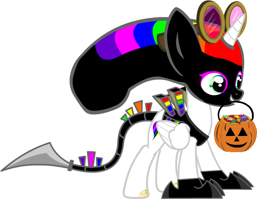 No Trickingjust Give Me The Treats By Lightning- - Cartoon (1000x720)