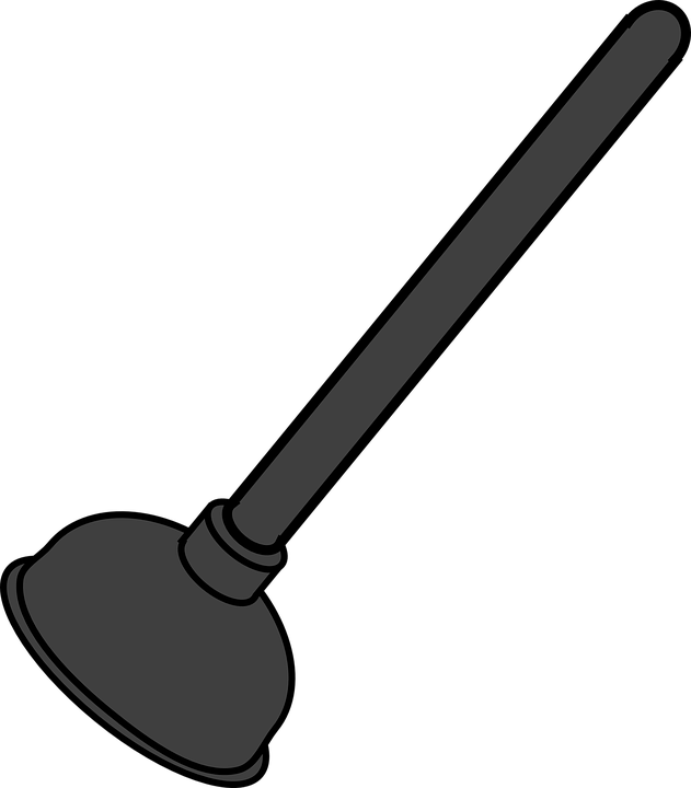 Try A Plumbers Helper If Drain Cleaner Has Not Removed - Toilet Pump Clip Art (631x720)