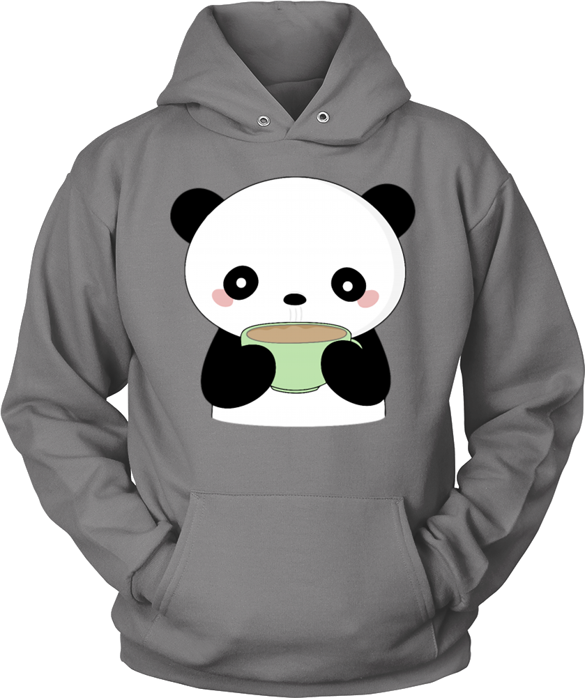 Kawaii Coffee Panda T-shirt - Hardcore Carolina Football Fan Pullover Hoodie (1000x1000)