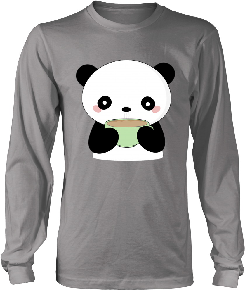 Kawaii Coffee Panda T-shirt - Love Being African, Congo (1000x1000)