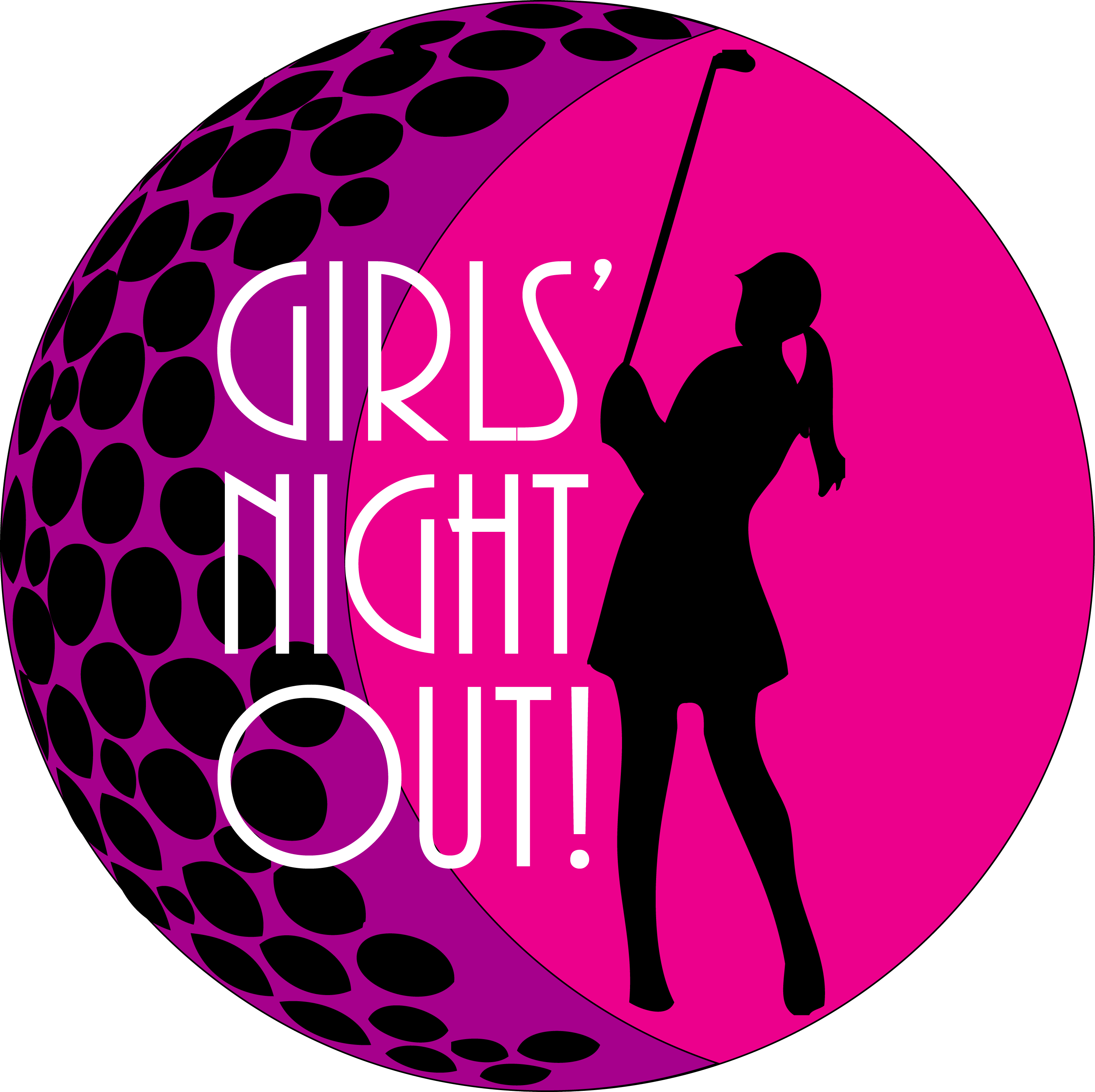 Christmas Clipart - Ladies Night Out Golf (2859x2850)