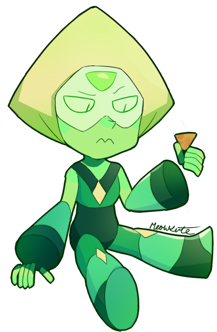 Peridot Chibi By Meowworkstm - Steven Universe Peridot Chibi (500x700)