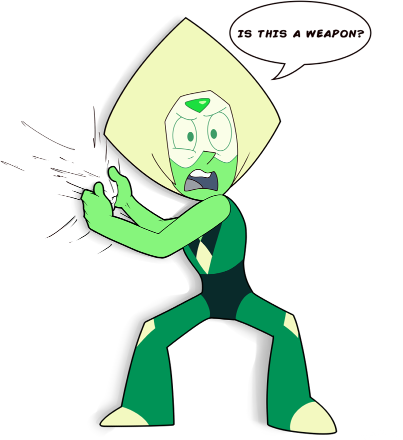 Is This A Weapon By Nolycs - Redbubble Is This A Weapon? (peridot) Tuch (830x923)