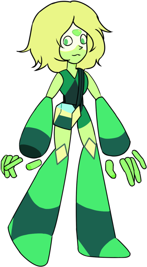 Peridot By Dustyglory - Steven Universe Peridot Gemsona (735x1088)