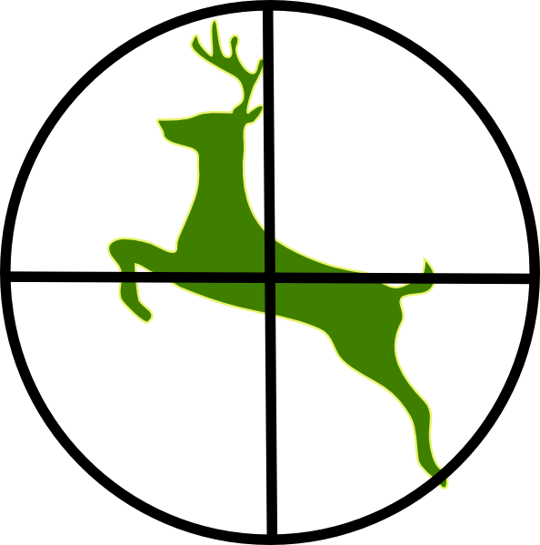 Deer In Scope (594x599)