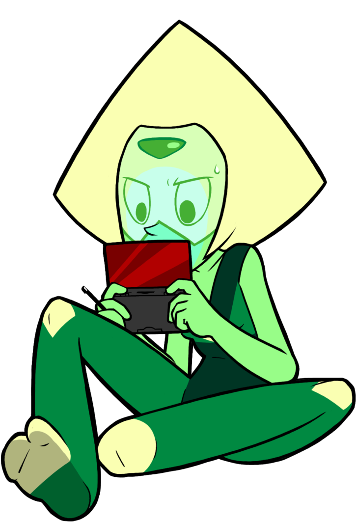 Captainmolasses Peridot And A Nintendo Ds By Captainmolasses - Peridot Png (1024x1243)
