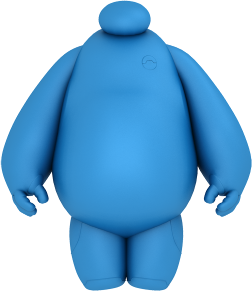 Big Hero - Big Hero 6 Baymax Blue (600x600)
