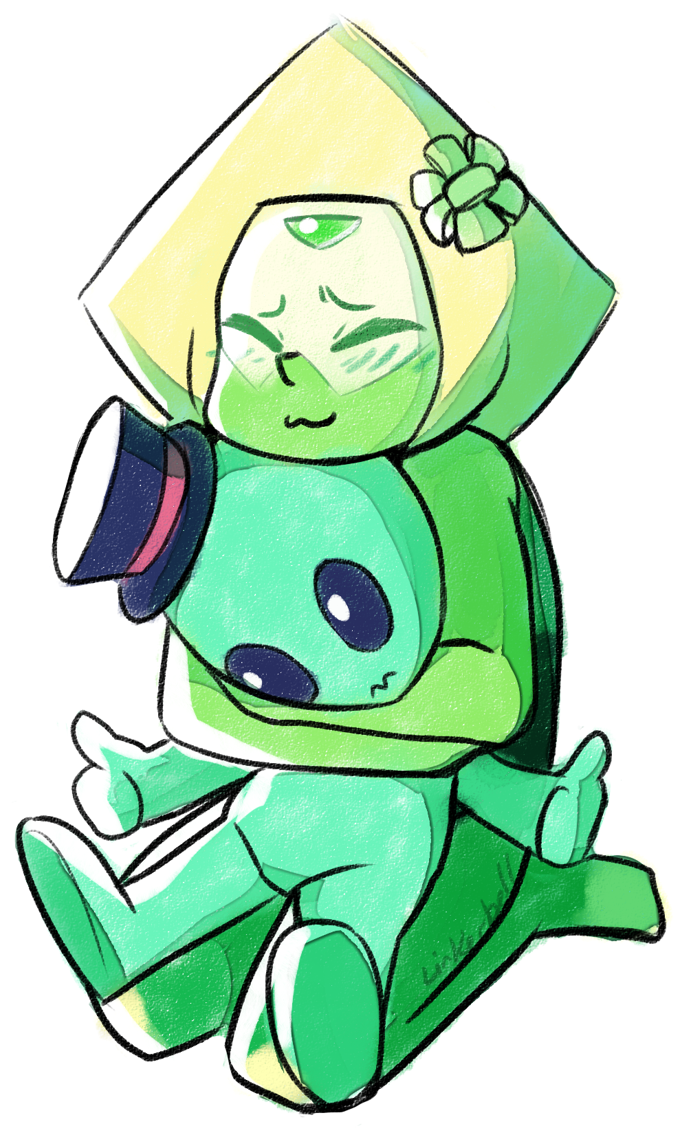 Peridot By Linkerbell On Tumblr, Steven Universe - Steven Universe Tumblr Peridot (1230x1692)