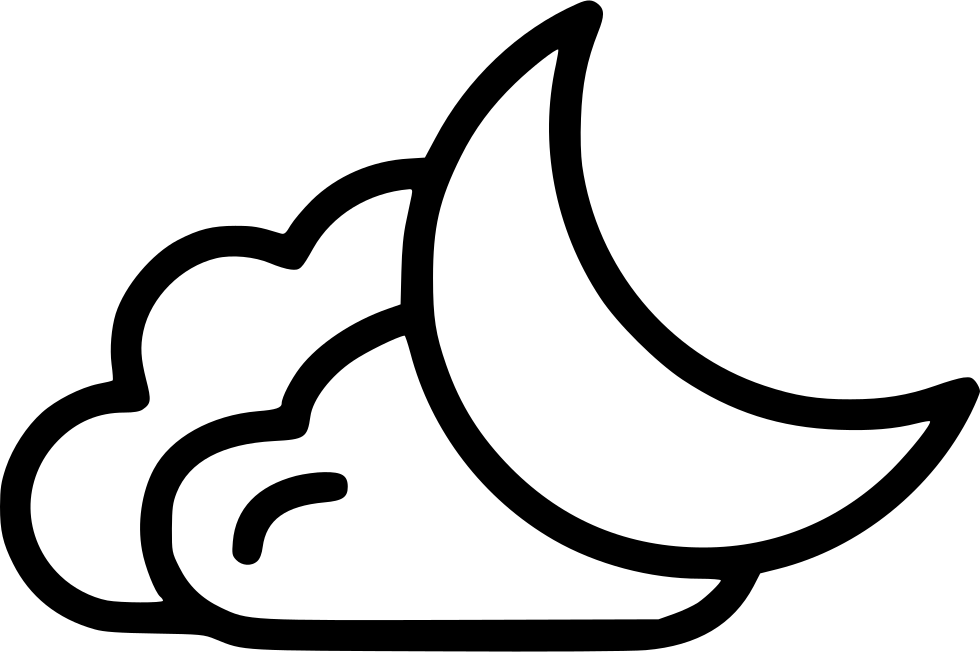 Night Moon Clouds Comments - Cloud (980x652)