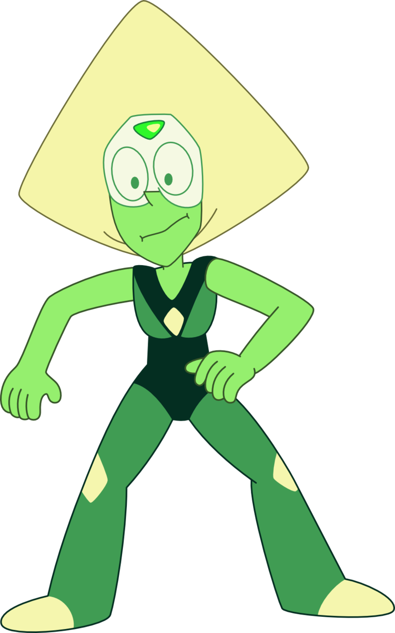 Unsure And Still Smol By Craftyallie Unsure And Still - Steven Universe Peridot Png (800x1282)