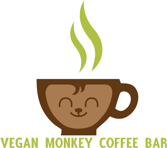 Logo Design By Jenny28 For Vegan Monkey Coffee Bar - تحفيز (792x612)
