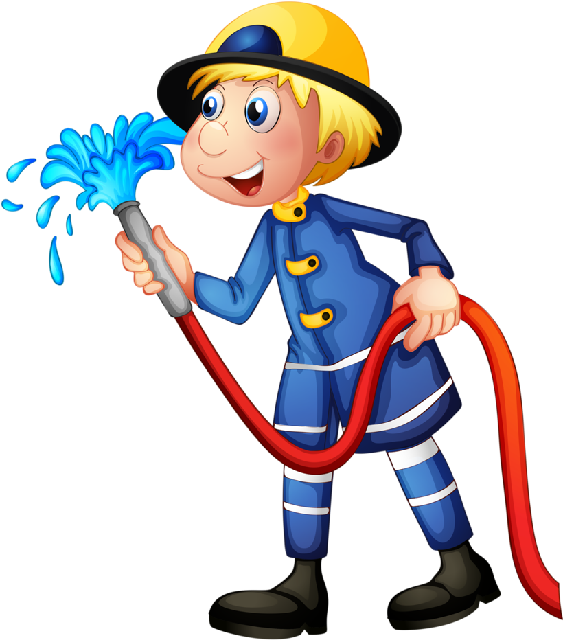 Profissões E Ofícios - Brigada De Emergencia Animados (834x1024)