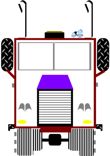 Garbage Clipart - Truck (371x500)