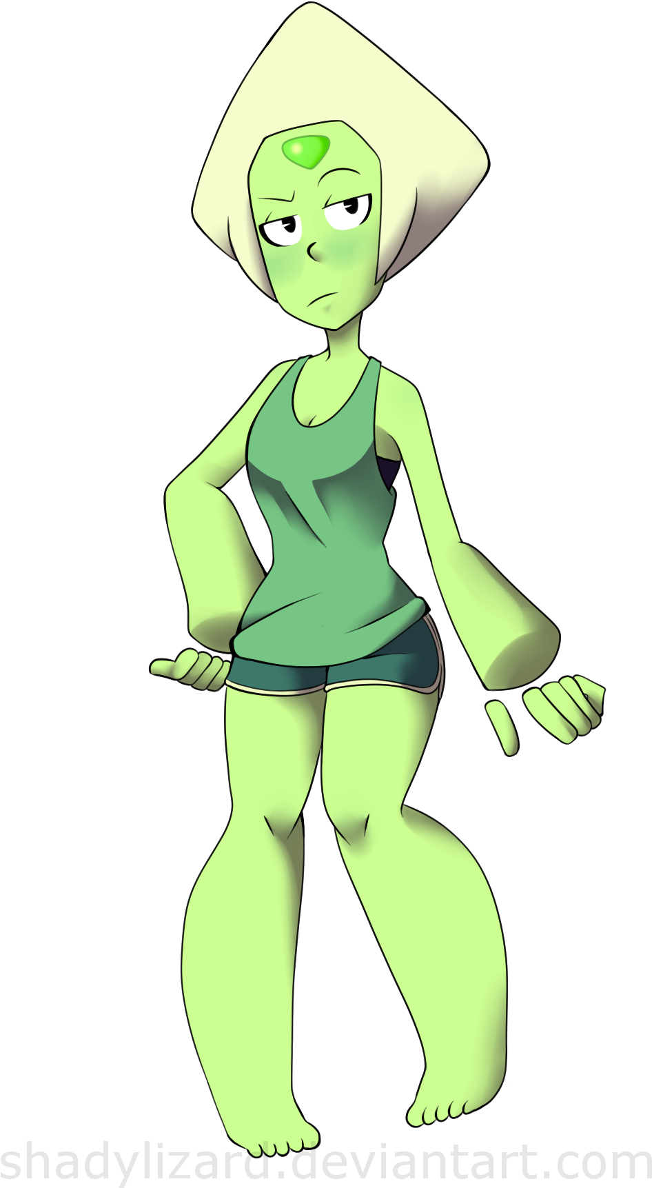 [steven Universe] Peridooooot By Saccharinerose - Peridot Steven Universe Feet (1100x1800)