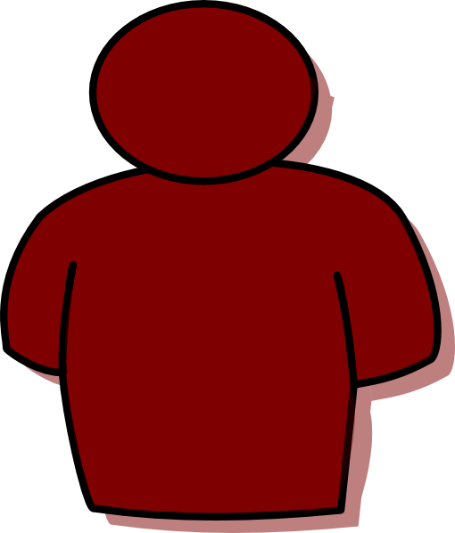 Burgundy Clip Art - Person Clip Art (510x598)