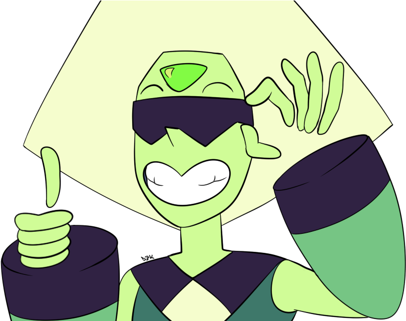 Peridot La Maquinola By Dzkynosequemas - Steven Universe Peridot Render (1000x640)