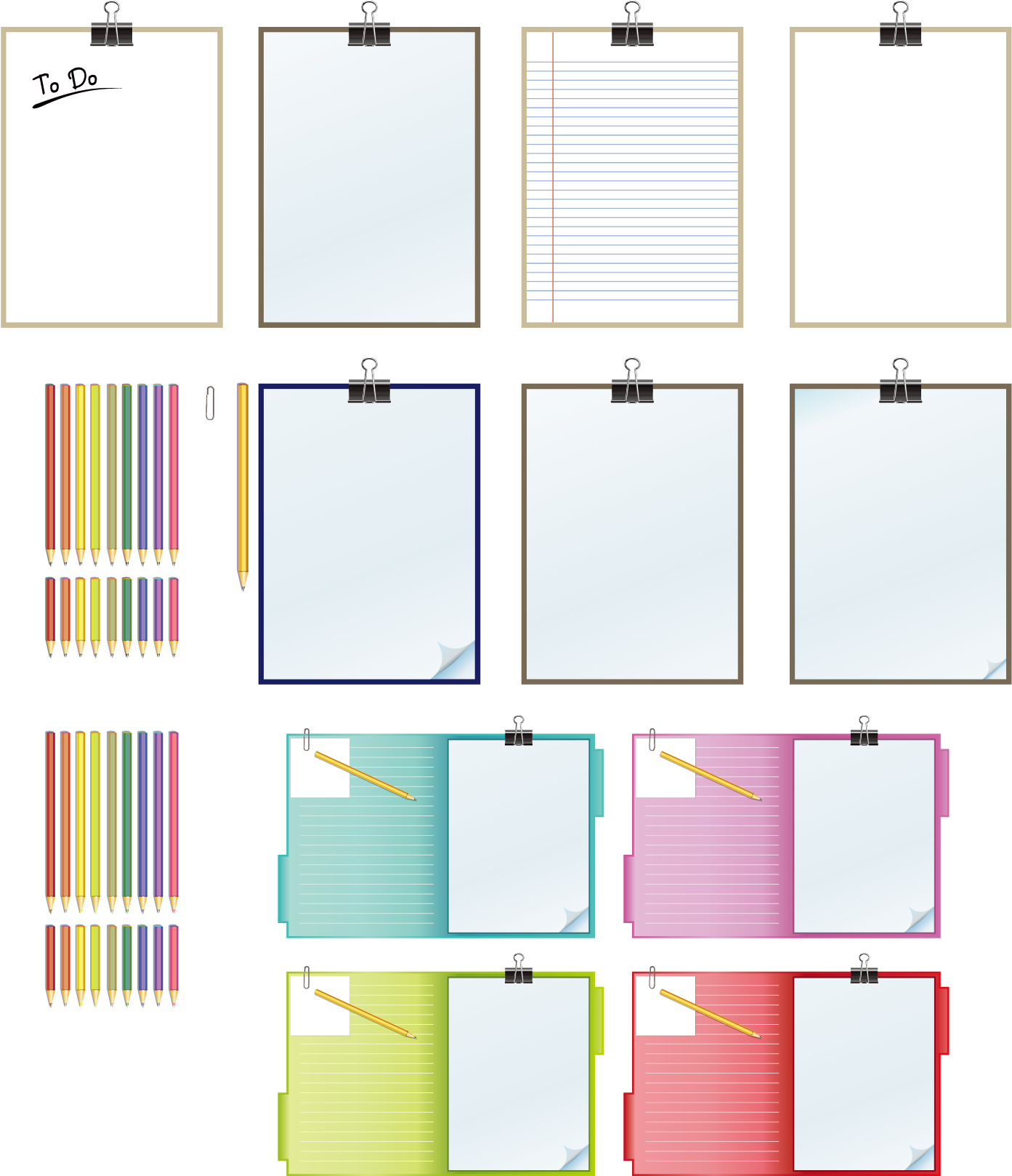 Paper Laptop Notebook Clip Art - Paper Laptop Notebook Clip Art (1667x1667)