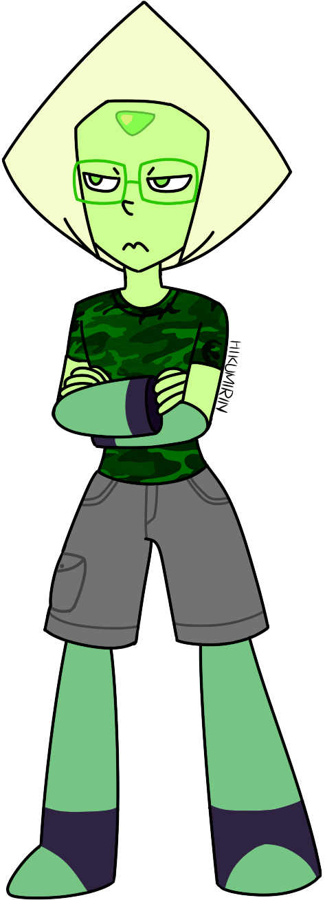 Peridot In My Clothes By Hikumirin - Cartoon (1000x1400)