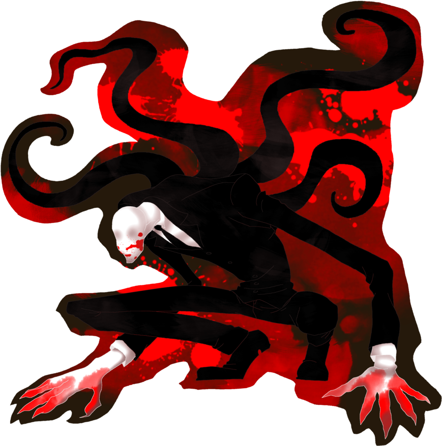 Slenderman Blood Doodle By Cageyshick05 - Slender Man In Blood (904x883)