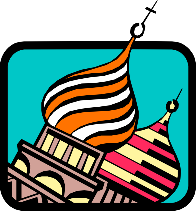 Vector Illustration Of St Basil's Orthodox Christian - Vector Illustration Of St Basil's Orthodox Christian (648x700)