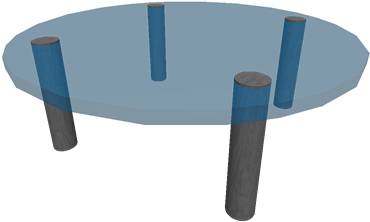 Glass Table - Coffee Table (420x420)