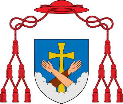 Bonaventure's Coat Of Arms Of Cardinal Bishop Of Albano - Ignem Veni Mittere In Terram (400x339)
