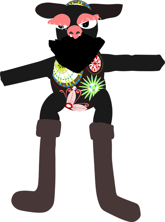 And This Is Captain Bossy Socks - Cartoon (540x726)