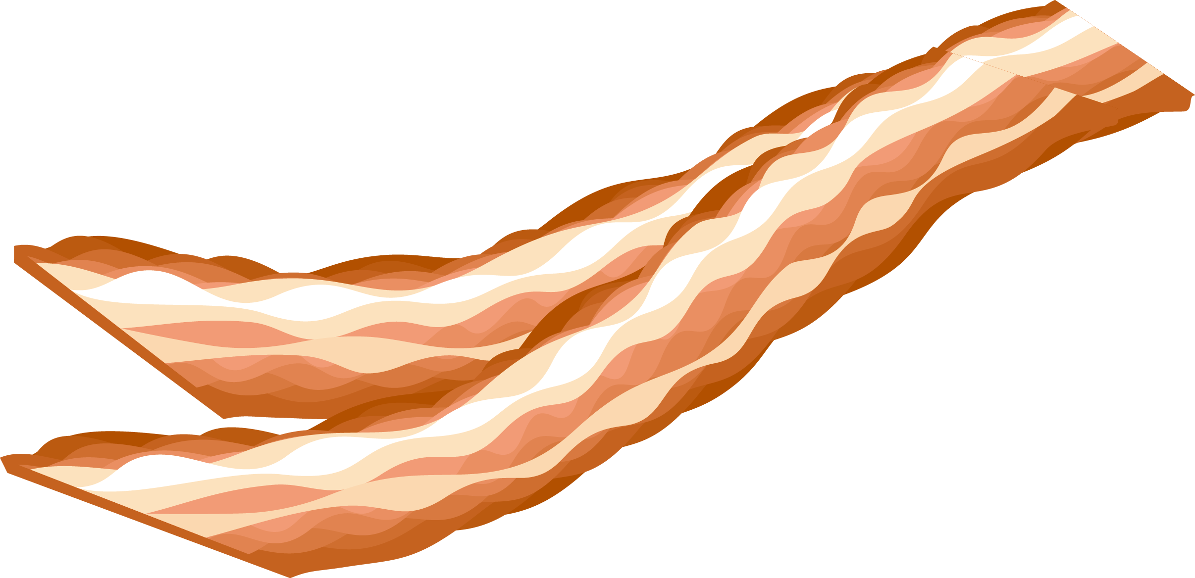 Sausage Bacon Italian Cuisine Ham Clip Art - Sausage Bacon Clip Art (2413x1168)