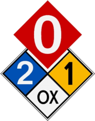 Riesgo Para Flamabilidad - Rombo De Seguridad Amarillo (400x400)