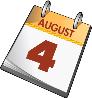Click Me For August 4th Events - August 4 Png (400x400)