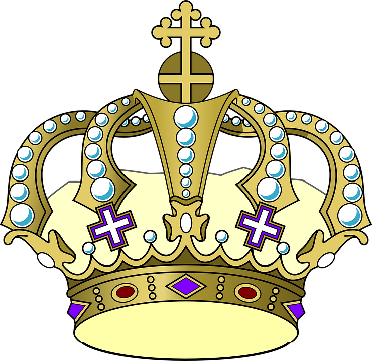 Emperor Jordan - Mardi Gras Crown Clipart (741x720)