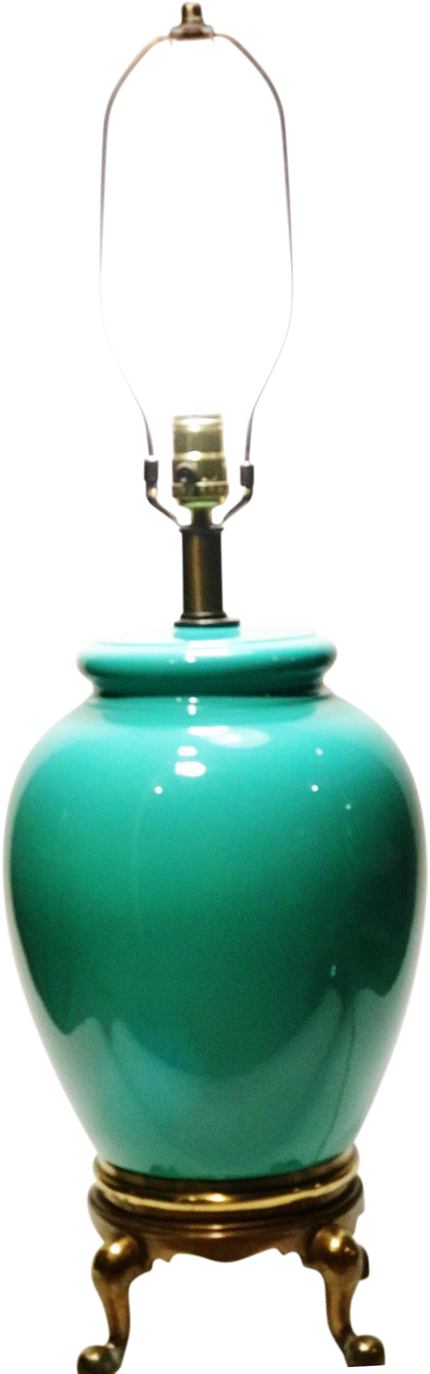 Vintage Morris Greenspan Table Lamp - Glass Bottle (689x2200)