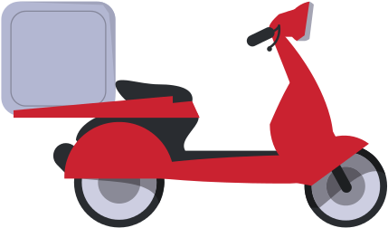 Motorcycle Box Transportation Delivery Design - Delivery Smartphne (550x439)