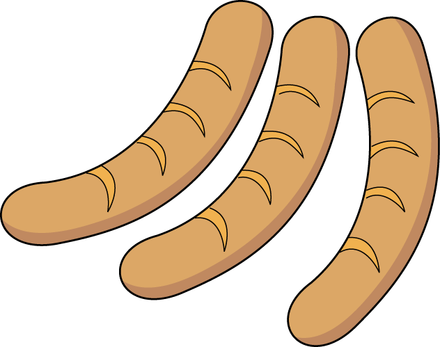 Clipart - Breakfast Sausage Clipart (632x499)