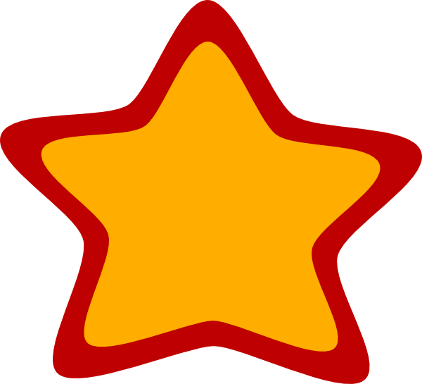 Yellow And Red Star (600x545)