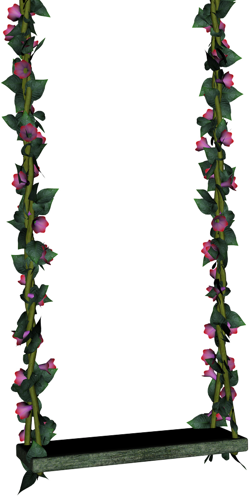 Swing 01 By Ecathe - Flower Swing Png (505x1000)