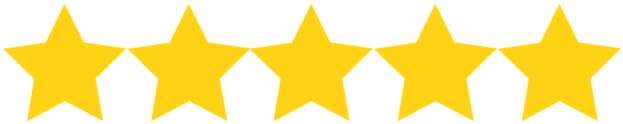 Five Stars - 5 Yellow Stars In A Row (685x261)