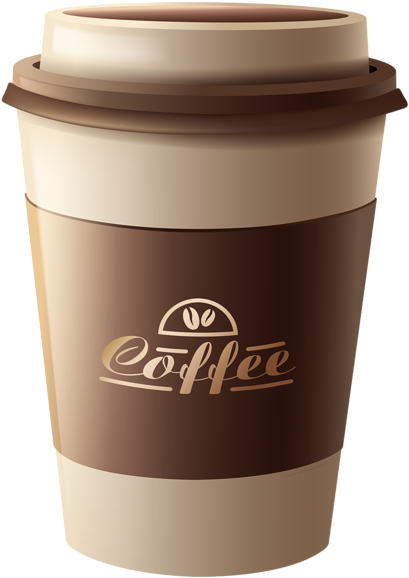 Brown Plastic Coffee Cup Png - Coffee In A Plastic Cup (432x600)